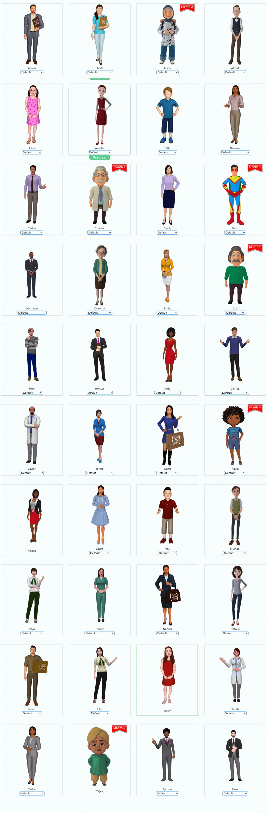 3d Avatars Portraits