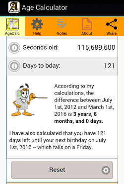 Age Calculator page bottom