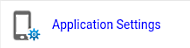 Application Settings button