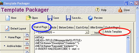 articles tab