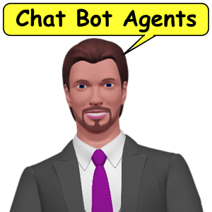 Chat Bot Agents engage conversations.