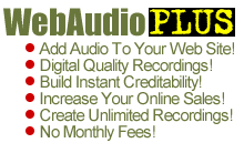 Instantly add audio to your website