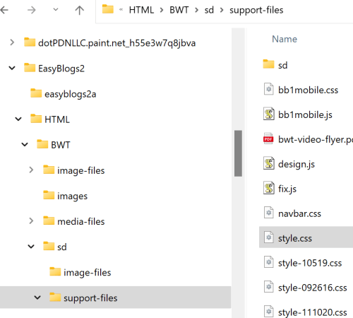 BWT File structure
