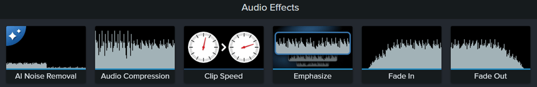 Camtasia Audio Effects