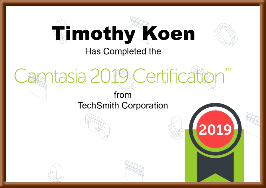 Camtasia Certification