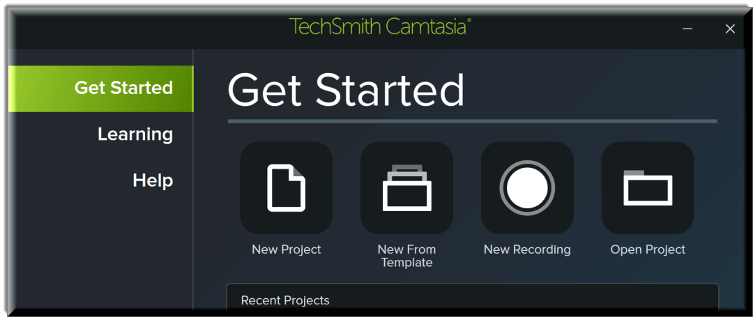 Camtasia Start Menu Edited In SnagIt