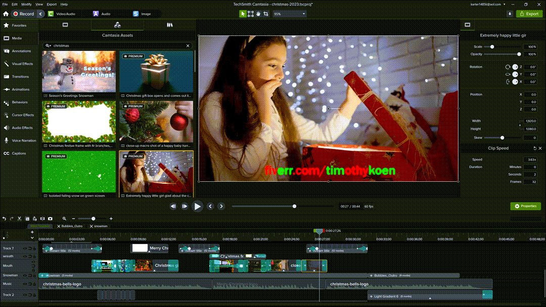 Camtasia Video Editor Screen