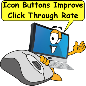 Icon buttons improve click through rate