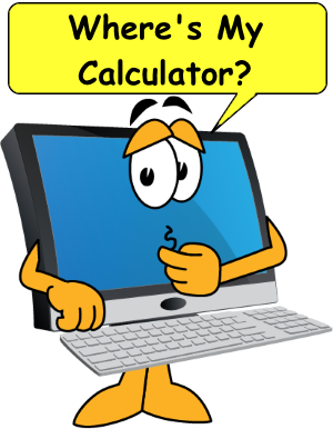 Computer saying where is my calculator