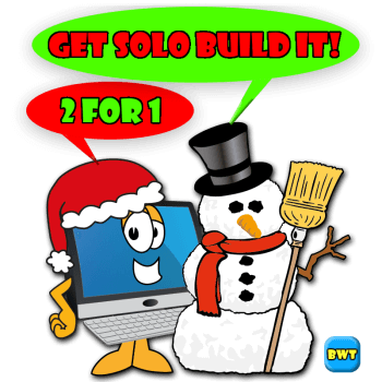 Solo Build It Snowman banner