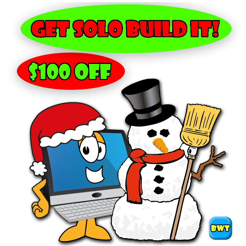 Solo Build It Snowman banner