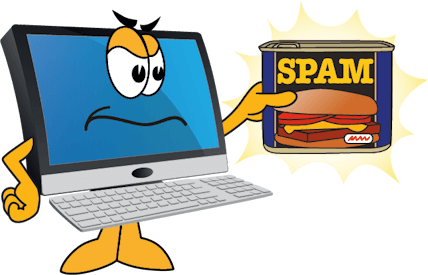 Computer can of spam