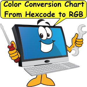 Hex Code Color Chart