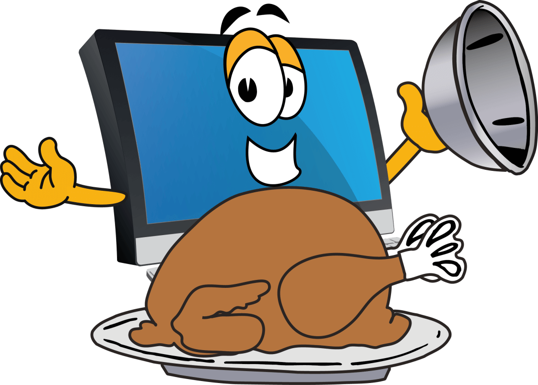 Compurer with turkey