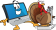 computer with turkey
