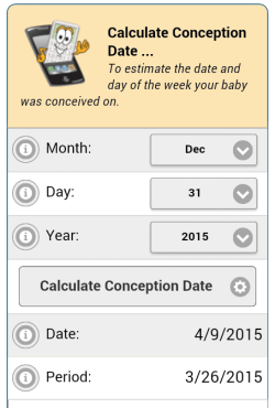 Conception Date Calculator