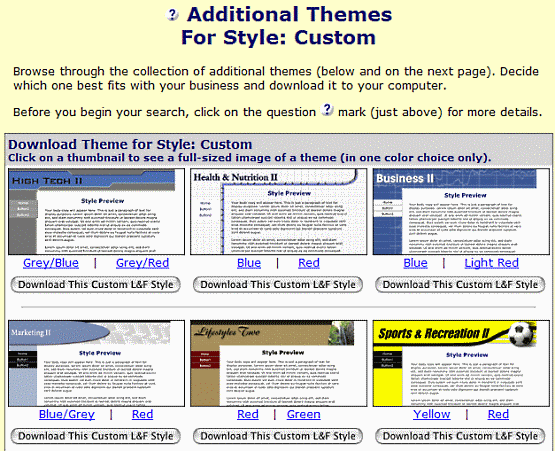 Additional custom SBI lookandfeel styles