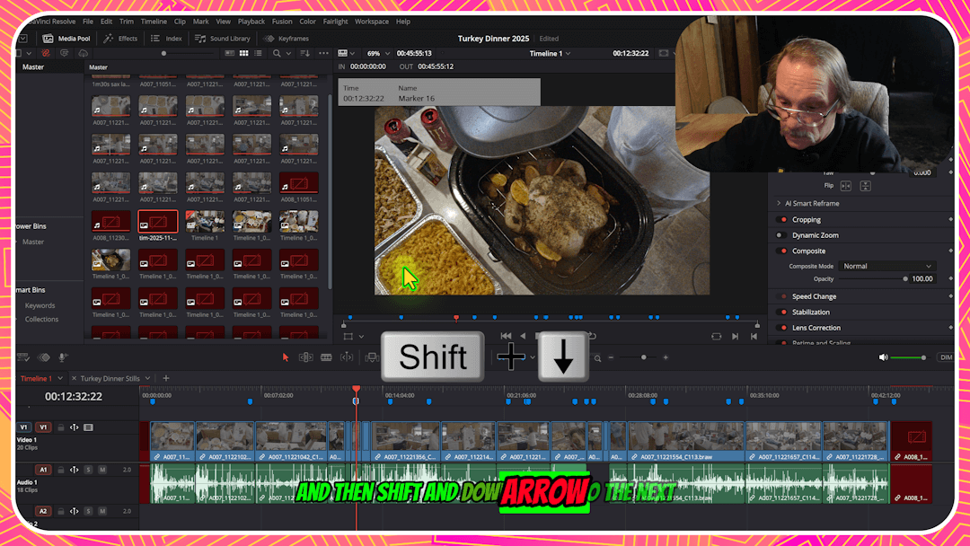 Editing in DaVinci Resolve