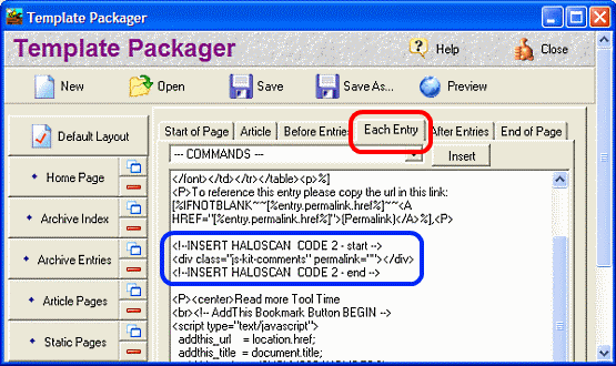 Easy Blogs template packager