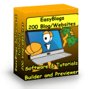 Create up to 200 blog/websites launch platform