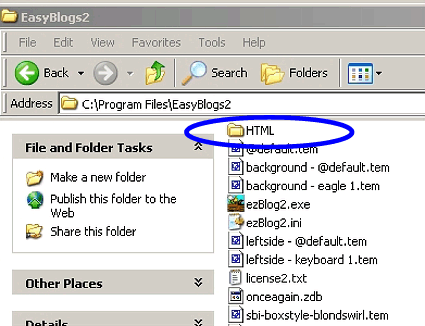 EasyBlogs 2 HTML folder