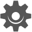 Gear icon 64px square