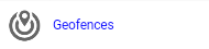 Geofences button