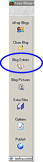 go to blog entries bar