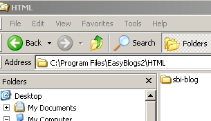 HTML Blog folder