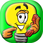 Lightbulb app icon green