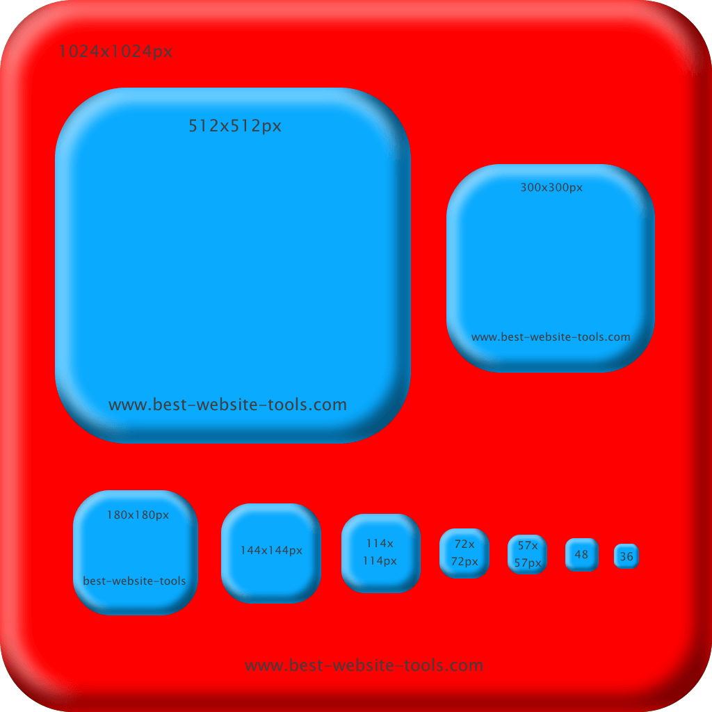 Icon Set red