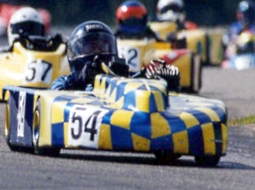 Leading the race at Grattan Raceway Park