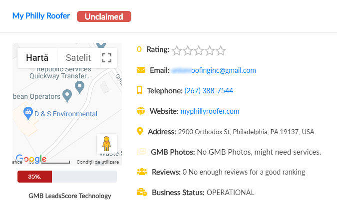 Google My Business Score