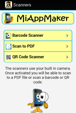 Scanners page