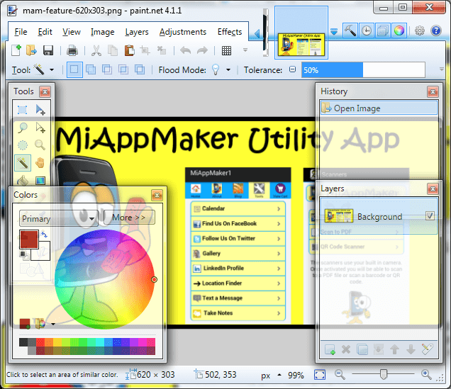 Paint.net feature graphic