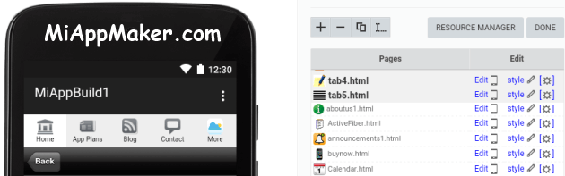 Miappmaker mobile app builder