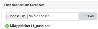 Push Notifications message box