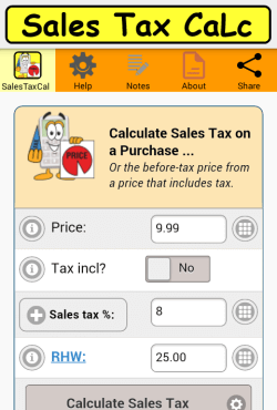 tax sales calculator