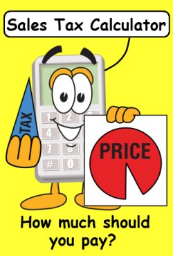 Sales Tax Calculator spash page