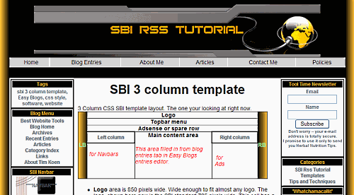 SBI 3 cloumn template