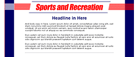 Sports and Recreation template