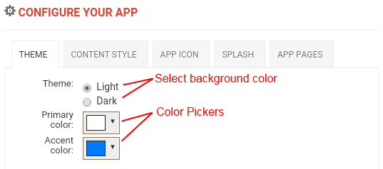Select Navigation Tabs Structure