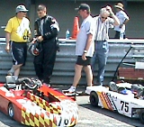 On the grid at Mid-Ohio Sports Car Race Track