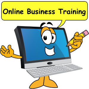 Computer saying online business training