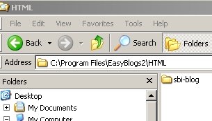 HTML Blog folder